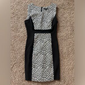 Rachel Zoe Cheetah black&white dress
